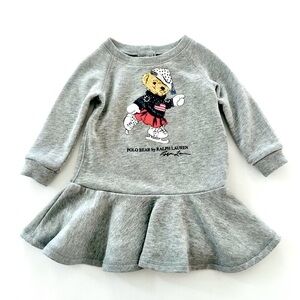Ralph Lauren 6 Months Baby Polo Bear Holiday Dress
